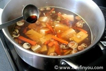 Vegetarian Thai Soup Recipe with Tofu and Mushrooms