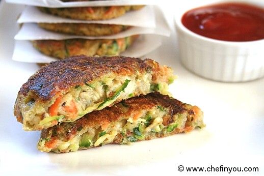 Zucchini, Potato, Carrot Patties | Zucchini Recipes