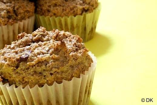 Apple Bran Muffins - Eggless