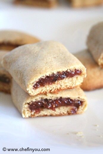 Healthy Fig newtons Recipe | Whole wheat Baking Recipes