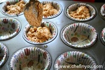 Healthy Pear Muffins Recipe | Low fat Walnut Muffins