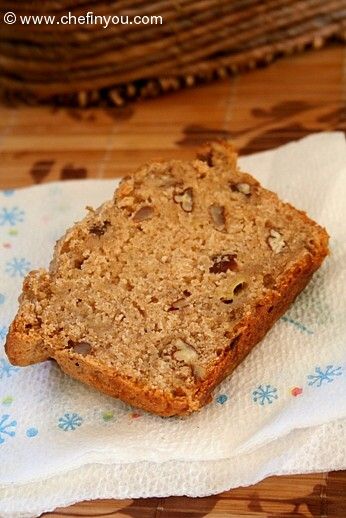 Healthy Banana Nut Bread Recipe with Maple Syrup