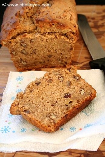 Healthy Banana Nut Bread Recipe with Maple Syrup