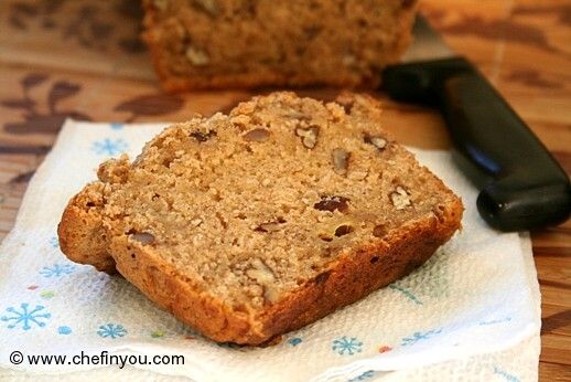 Home » Recipes & Menus » Recipe Slideshows » Healthy Banana Bread.  Bread for a moist banana bread recipe or Banana-Nut-Chocolate Chip Quick  Bread.