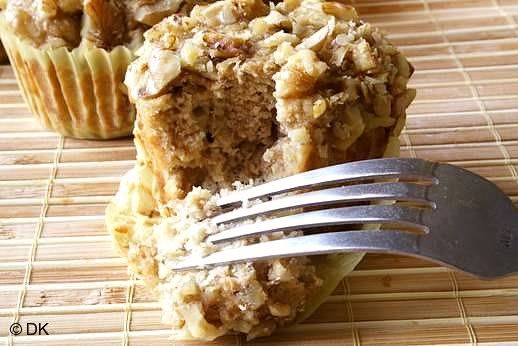 Wholemeal Banana Walnut Muffins