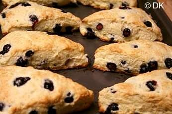 Blueberry Scones with sour Cream