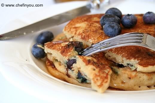 Blueberry Buttermilk Pancakes