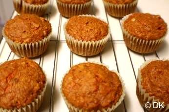 Carrot cupcakes with mascarpone cheese frosting