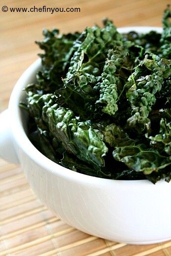 Oven Baked Raw Kale Chips Recipe | Kale Recipes