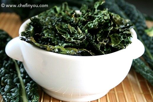 Oven Baked Raw Kale Chips Recipe | Kale Recipes