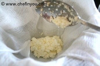 Step by Step pictorial for Ricotta Cheese from scratch | Fresh Cheese Recipe