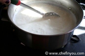 Step by Step pictorial for Ricotta Cheese from scratch | Fresh Cheese Recipe