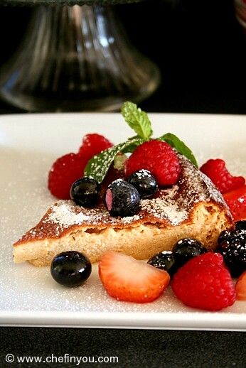 Italian style Cheesecake recipe with berries | Refined Sugar Free