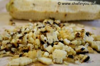 Grilled Corn,Black bean and Mayocoba salad