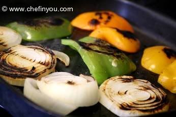 Grilled Corn,Black bean and Mayocoba salad