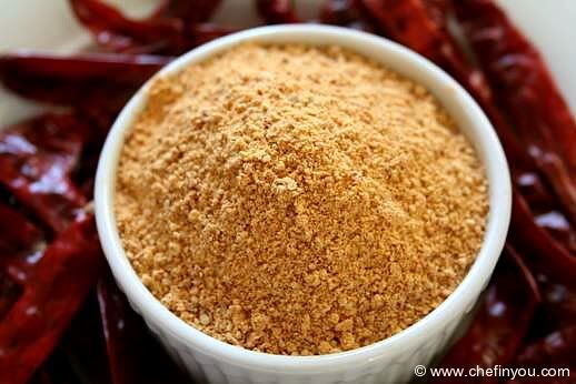 Dosa Milaga Podi/Idli chutney powder