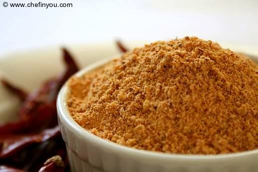 Dosa Milaga Podi/Idli chutney powder