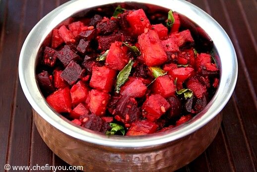 Golden and Red Beets Recipe | Simple Indian Recipes