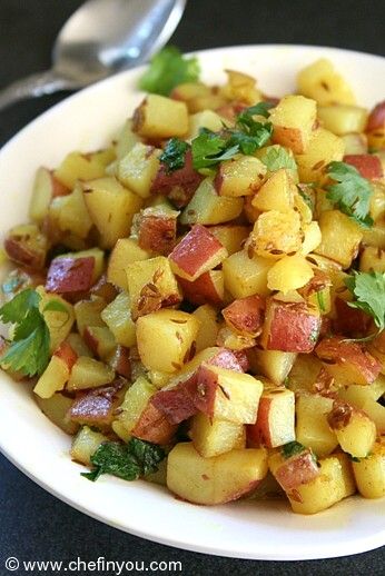 Cumin Potatoes Recipe | Roasted Potatoes with Cumin Recipe
