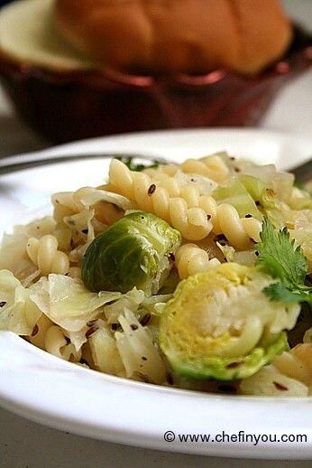 Finnish Caraway Cabbage Recipe with Pasta