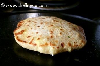 Green Garlic and Cheese Paratha | Indian Flatbread with Ricotta Cheese