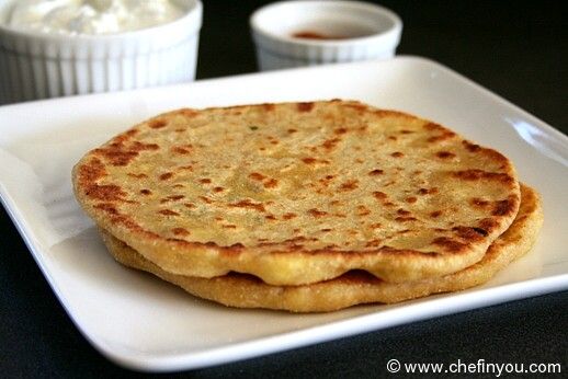 Green Garlic and Cheese Paratha | Indian Flatbread with Ricotta Cheese