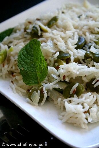 Green Garlic and Fava Beans Rice Recipe