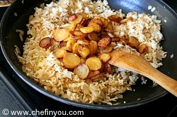 Easy Rice recipe with fried potatoes | Simple Rice Recipes