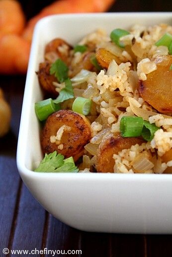 Easy Rice recipe with fried potatoes | Simple Rice Recipes