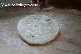 Indian Flatbread with Purple Potatoes and Cauliflower Recipe