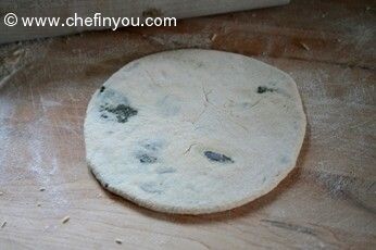 Indian Flatbread with Purple Potatoes and Cauliflower Recipe