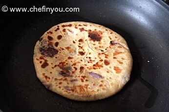 Indian Flatbread with Purple Potatoes and Cauliflower Recipe