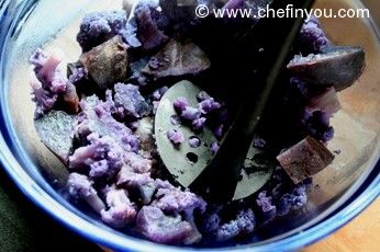 Indian Flatbread with Purple Potatoes and Cauliflower Recipe