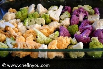 Oven Roasted Cauliflower Recipe | Multicolored Cauliflower Recipes