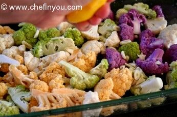 Oven Roasted Cauliflower Recipe | Multicolored Cauliflower Recipes