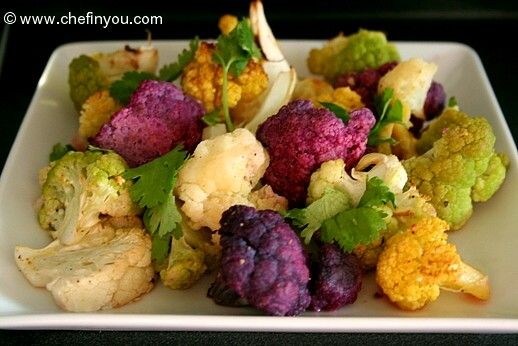 Oven Roasted Cauliflower Recipe | Multicolored Cauliflower Recipes