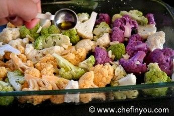 Oven Roasted Cauliflower Recipe | Multicolored Cauliflower Recipes