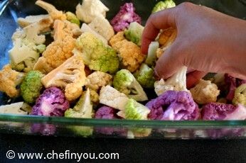 Oven Roasted Cauliflower Recipe | Multicolored Cauliflower Recipes