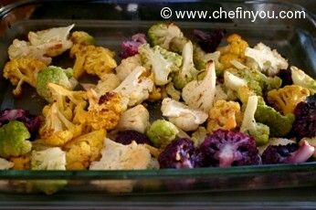 Oven Roasted Cauliflower Recipe | Multicolored Cauliflower Recipes