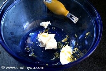 Lemon linguine Pasta Recipe with Mascarpone Cheese sauce