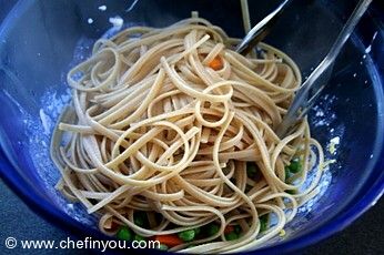 Lemon linguine Pasta Recipe with Mascarpone Cheese sauce