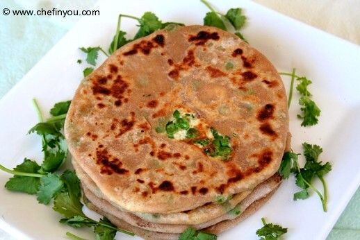 Muttar Paneer Paratha