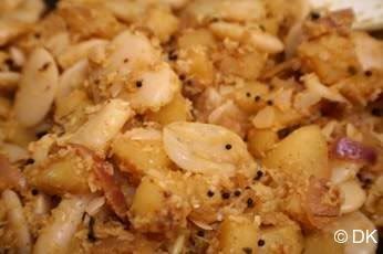 Pavta Batata(lima beans and Potato curry)