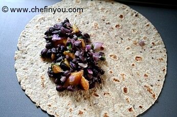 Healthy Quesadillas with Black Beans and Mango