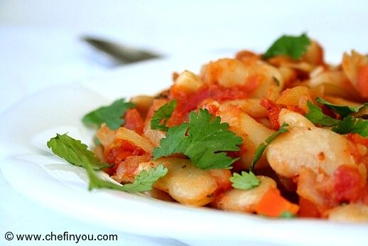 Butter Beans Recipe with Tomatoes