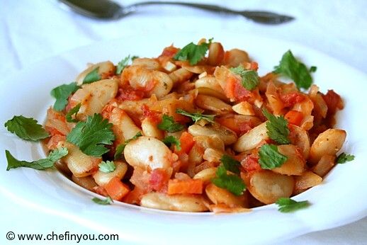 Butter Beans Recipe with Tomatoes