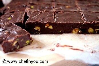 Nigella's Chocolate Pista Fudge