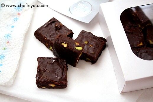 Nigella's Chocolate Pista Fudge