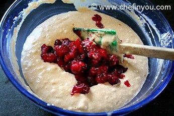Cranberry sauce Loaf recipe | Cranberry walnut Muffins