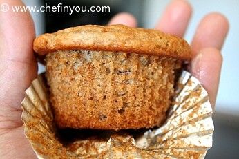 Frozen Banana Cupcakes recipe (no butter, eggless)